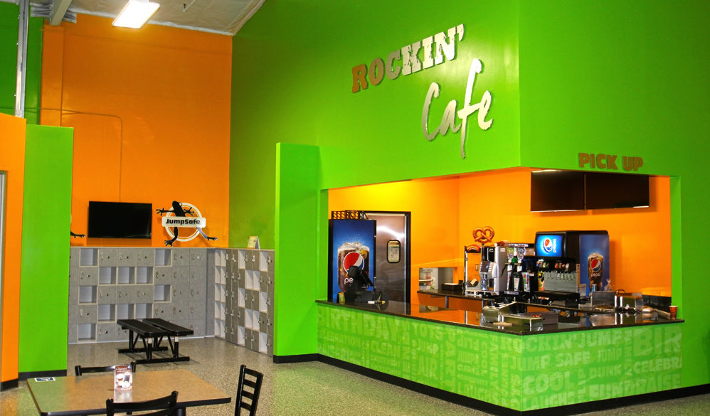 Rockin' Jump: Rockin' Café counter